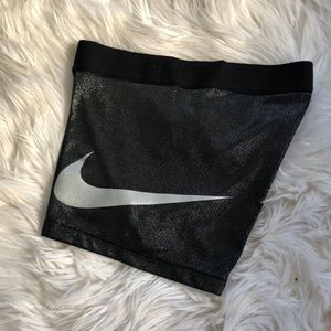 Metallic Silver Nike Spandex